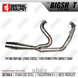 2022-2023 Harley Davidson Low rider ST Full System Exhaust 2 into 1 fit