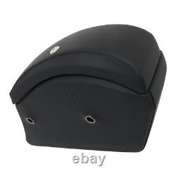 Black Motorcycle Luggage Hard Saddle Bags Universal For Yamaha Kawasaki Honda