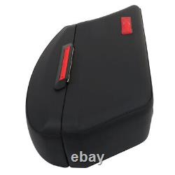 Black Motorcycle Luggage Hard Saddle Bags Universal For Yamaha Kawasaki Honda