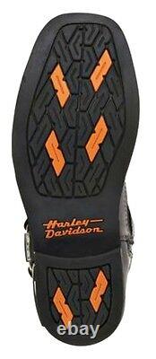HARLEY-DAVIDSON FOOTWEAR Men's Landon Black Leather Motorcycle Boots D96047