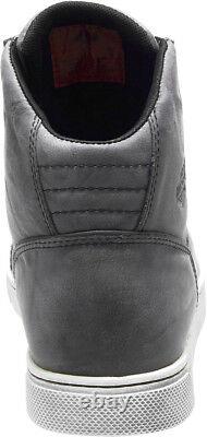 HARLEY-DAVIDSON FOOTWEAR Men's Midland Waterproof Gray Motorcycle Shoes D96166