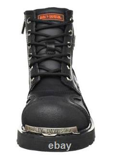 HARLEY-DAVIDSON FOOTWEAR Mens Stealth Leather Motorcycle Riding Boots D91642