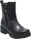 HARLEY-DAVIDSON FOOTWEAR Women's Amherst Black Leather Motorcycle Boots D84236