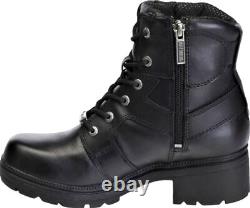 HARLEY-DAVIDSON FOOTWEAR Women's JOCELYN Black Leather Motorcycle Boots D83775