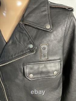 HARLEY DAVIDSON Leather Motorcycle Jacket Med Vintage Style BRANDO Sample NWT