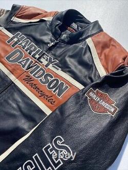 Harley Davidson Classic Cruiser 98118-08VM Motorcycle Leather Jacket