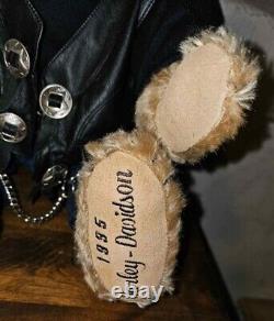 Harley Davidson Coopertown 1995 Teddy Bear NOS in Box and CoA