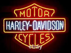 Harley-Davidson HD Motorcycle Neon Sign Light Lamp Garage Open US Stock