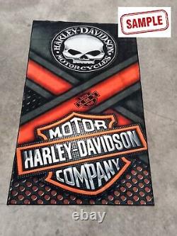 Harley Davidson, Harley Davidson Rug, Home Decor Rug, Legend Rug, Motorcycle Rug