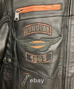 Harley-Davidson Leather Jacket Biker Men's Black