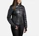 Harley Davidson Leather Jacket for Women Miss Enthusiast 3 IN ONE Black Jacket