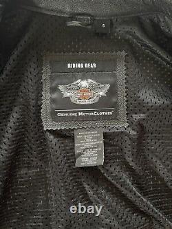 Harley Davidson Leather Motorcycle Jacket PERFECT SHAPE Men's Small