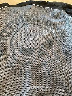 Harley Davidson Men WILLIE G SKULL Mesh Riding Jacket 3XL Polyester 98092-15VM