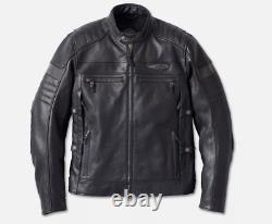 Harley-Davidson Men's Classic Style Triple Vent System Motorcycle Leather Jacket