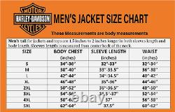 Harley-Davidson Men's Classic Style Triple Vent System Motorcycle Leather Jacket