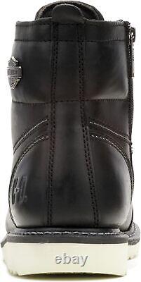 Harley-Davidson Men's Hagermen Leather Motorcycle Wedge Boot 7.5, Black