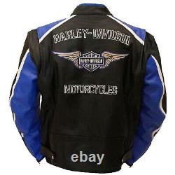 Harley Davidson Men's Iconic Trendy Jacket CRUISER Motorcycle Leather Apparel