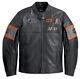 Harley Davidson Men's Motorcycle Black Biker Blocked B&S Black Leather Jacket