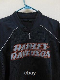 Harley Davidson Men's Motorcycle Riding Jacket Size Large With Liner
