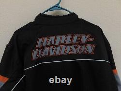 Harley Davidson Men's Motorcycle Riding Jacket Size Large With Liner