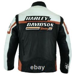 Harley Davidson Men's Raceway Screaming Eagle leather jacket Excellent Quality