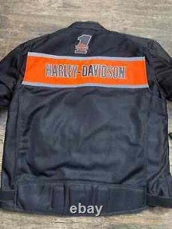 Harley Davidson Men's Trenton Mesh Riding Jacket Motorcycle Mesh Fabric Jacket