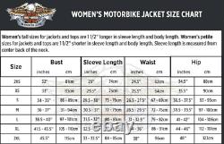 Harley-Davidson Miss Enthusiast Women's Motorcycle Jacket Embroidered Biker