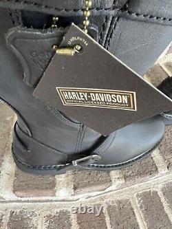 Harley Davidson Motorcycle Boots Dulcie Black 10 1 Heels D85414 Size 6 M