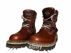 Harley Davidson Motorcycle Boots Mens Size 9Lace Up Leather Combat Eagle Vintage