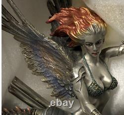 Harley Davidson Motorcycle Fantasy Lady Biker Angel Dragon Bike Warrior