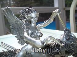 Harley Davidson Motorcycle Fantasy Lady Biker Angel Dragon Bike Warrior