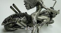 Harley Davidson Motorcycle Fantasy Lady Biker Angel Dragon Bike Warrior