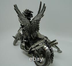 Harley Davidson Motorcycle Fantasy Lady Biker Angel Dragon Bike Warrior