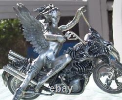 Harley Davidson Motorcycle Fantasy Lady Biker Angel Dragon Bike Warrior