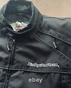 Harley Davidson Motorcycle Jacket Polyester Sz L