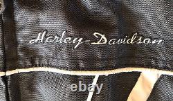 Harley Davidson Motorcycle Riding Jacket Women's Size Large Reflective Logo