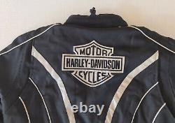 Harley Davidson Motorcycle Riding Jacket Women's Size Large Reflective Logo