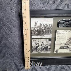 Harley Davidson Motorcycles Framed Plaque Shadow Box Lot of 4 in the 1980s 1990s