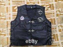 Harley Davidson Patches Embroidered Motorcycle Patch WITH LEATHER VEST
