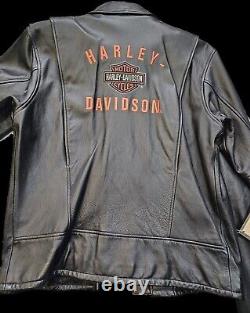 Harley Davidson Pathway Black Leather Jacket 98102-02VM/000S