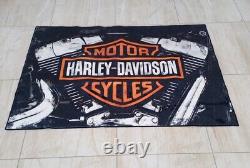 Harley Davidson Rug, Biker Rug, Motorcycle Rug, Harley Decor, Usa Flag Carpet