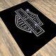 Harley Davidson Rug, Harley Cycle Decor, Harley Fan Rug, Davidson, Motor Cycle