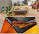 Harley Davidson Rug, Motorcycle Rug, Harley Funs Rug, Office Rug, Garage Room Rug