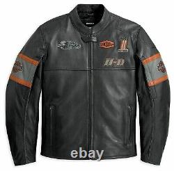 Harley Davidson Screaming Eagle Men's Motorcycle Motorbike Real Leather Jacket