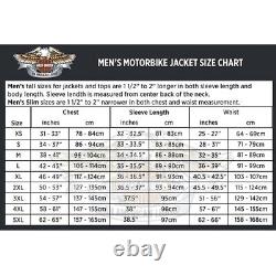 Harley Davidson Varsity Jacket Men's Motorcycle Wool Outerwear Leather Sleeves
