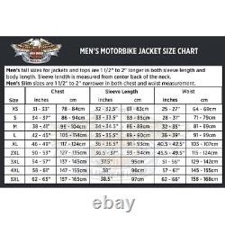 Harley Davidson Varsity Men's Motorcycle Wool Outerwear Leather Jacket