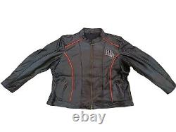 Harley Davidson Women's Biker Black Leather Jacket Motorcycle Jacket