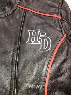 Harley Davidson Women's Biker Black Leather Jacket Motorcycle Jacket