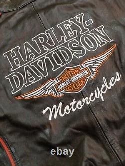 Harley Davidson Women's Biker Black Leather Jacket Motorcycle Jacket