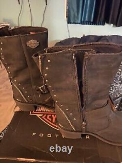 Harley Davidson Women's Motorcycle Riding Boots US size 9M